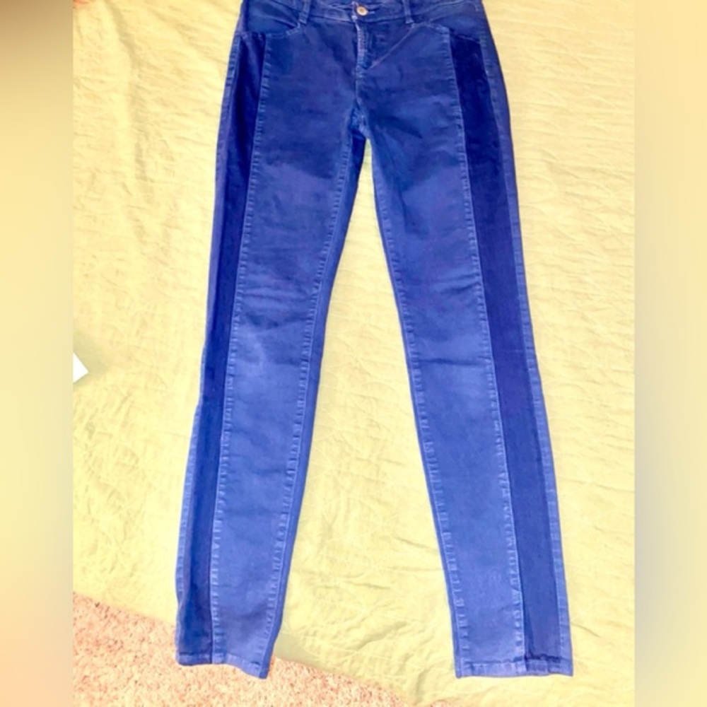 EUC-J Brand Kinsey Mid Rise Pieced Skinny Tuxedo Jeans